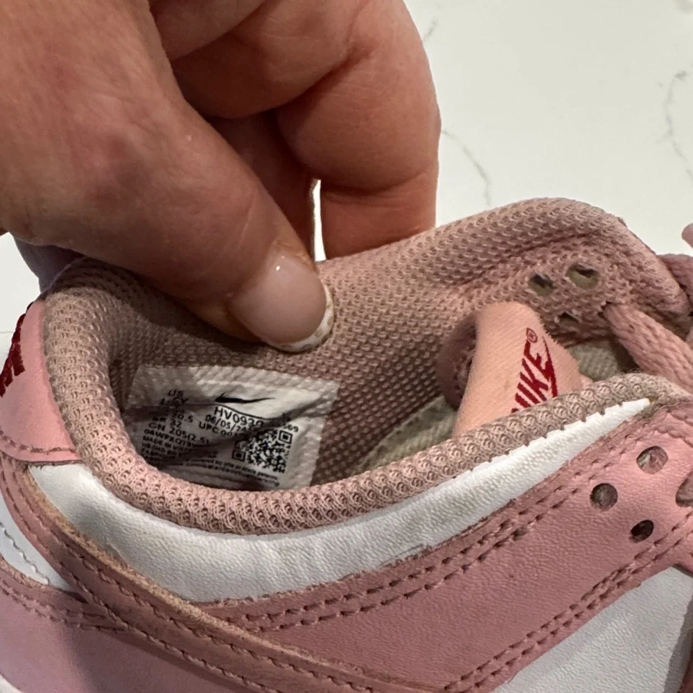 Nike Kids Pink and White Sneakers - Picture 5 of 5
